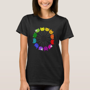 Kattfärgsteori för en lärare eller katt t shirt