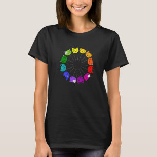 Kattfärgsteori för en lärare eller katt t shirt
