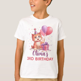 Kattfirande Födelsedag T Shirt