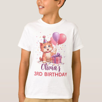 Kattfirande Födelsedag T Shirt
