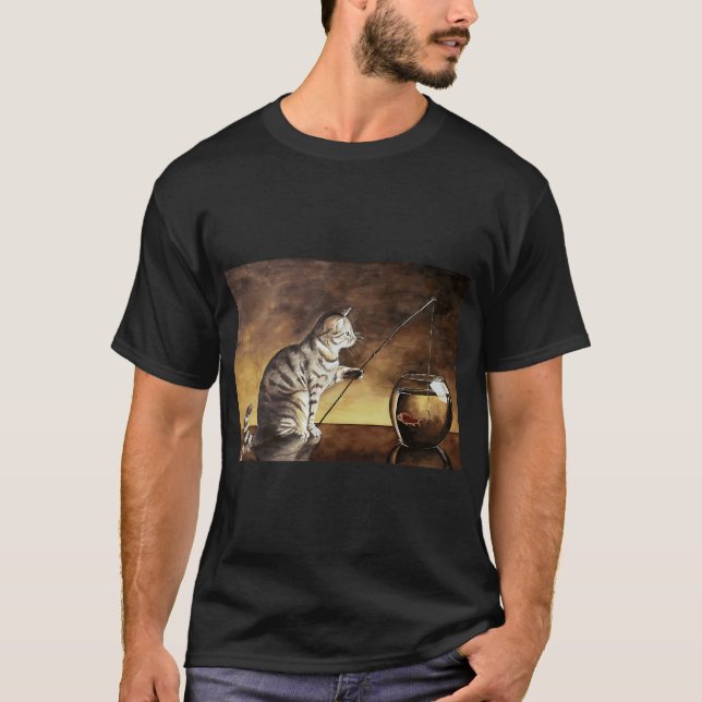 Kattfiskare T Shirt (Framsida)