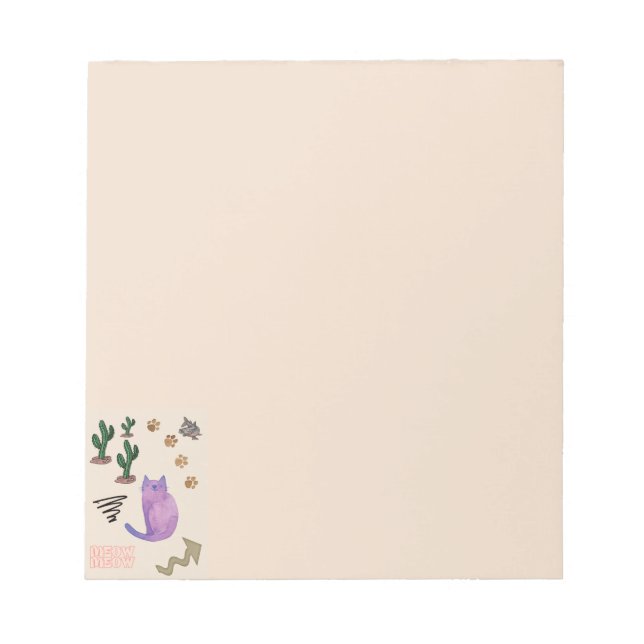 Kattfiskkaktus Anteckningsblock (Framsida)