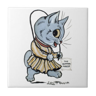 Kattflicka, Louis Wain Kakelplatta