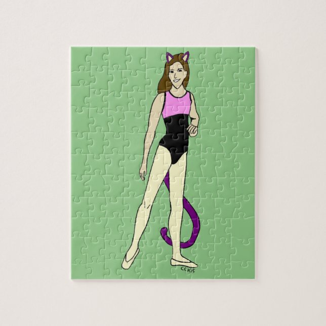 kattflicka  pussel (Vertikal)