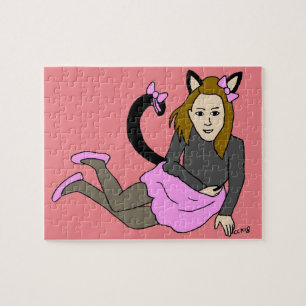 kattflicka pussel
