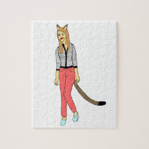 kattflicka pussel