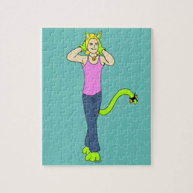 kattflicka  pussel (Vertikal)