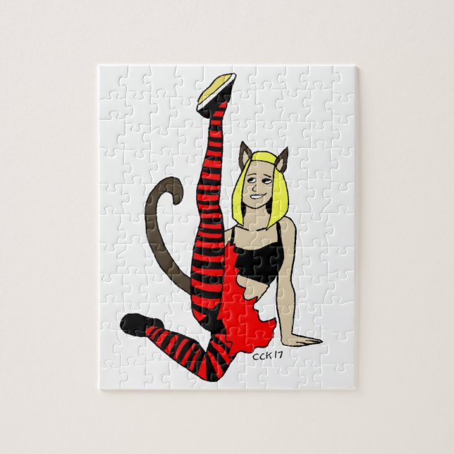 kattflicka  pussel (Vertikal)