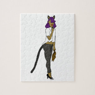 kattflicka pussel