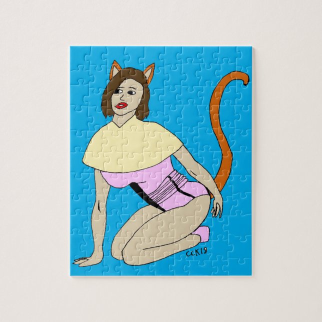 kattflicka  pussel (Vertikal)