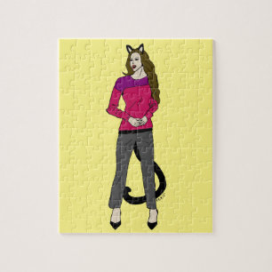 kattflicka pussel
