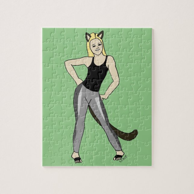 kattflicka   pussel (Vertikal)