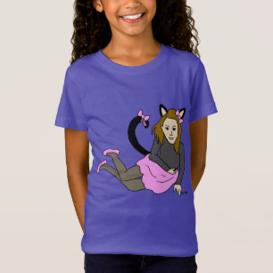 kattflicka t shirt