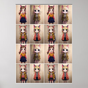 Kattflickor (AI) Poster
