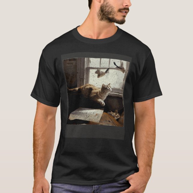 Kattflygande enhet t shirt (Framsida)
