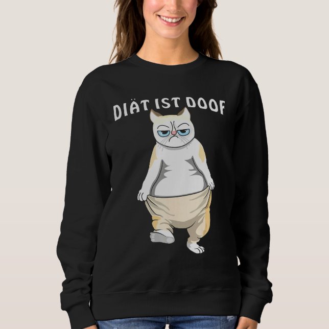 Kattfoder är överviktsägare av viktförlust t shirt (Framsida)