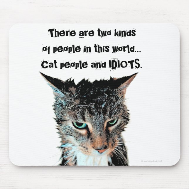 Kattfolk- och idiotmousepad musmatta (Framsidan)