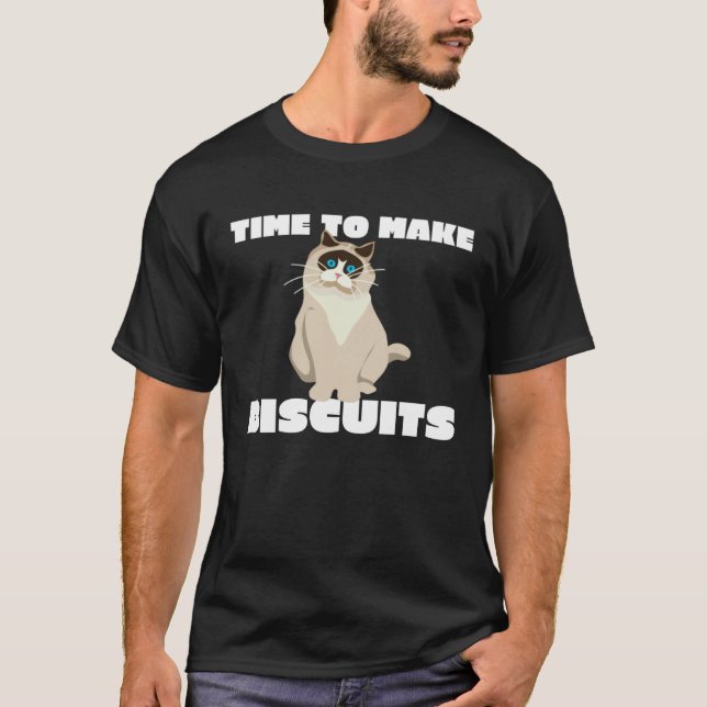 Kattförälder Dags Att Göra Kakor T Shirt (Framsida)