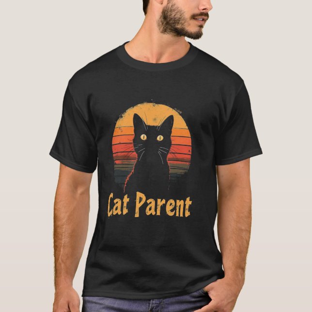 Kattförälder T Shirt (Framsida)