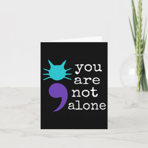 Kattform Semikolon Gift Suicide Prevention Awaren Kort