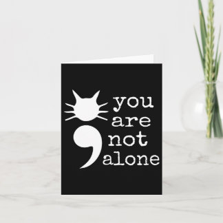 Kattform Semikolon Gift Suicide Prevention Awaren Kort