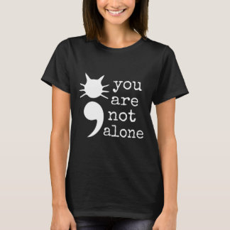 Kattform Semikolon Gift Suicide Prevention Awaren T Shirt