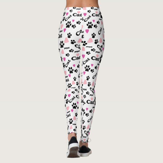 Kattfotavtryck Leggings (Baksida)