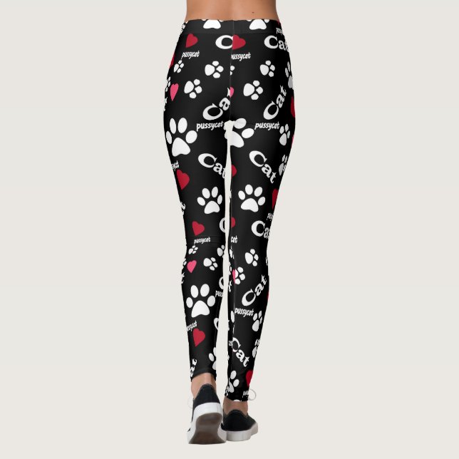 Kattfotavtryck Leggings (Baksida)