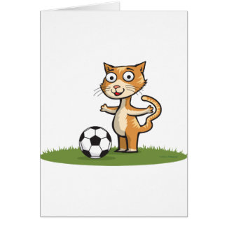 Kattfotboll Hälsningskort