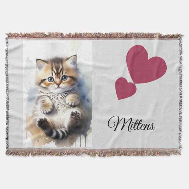 Kattfoto, Humor Citat, Namn, Filt (Framsidan)