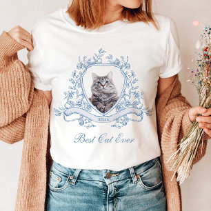 Kattfoto i en kinesisk Vapensköld   Bästa Kat någo T Shirt