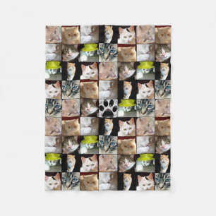 KattfotoCollage Fleecefilt