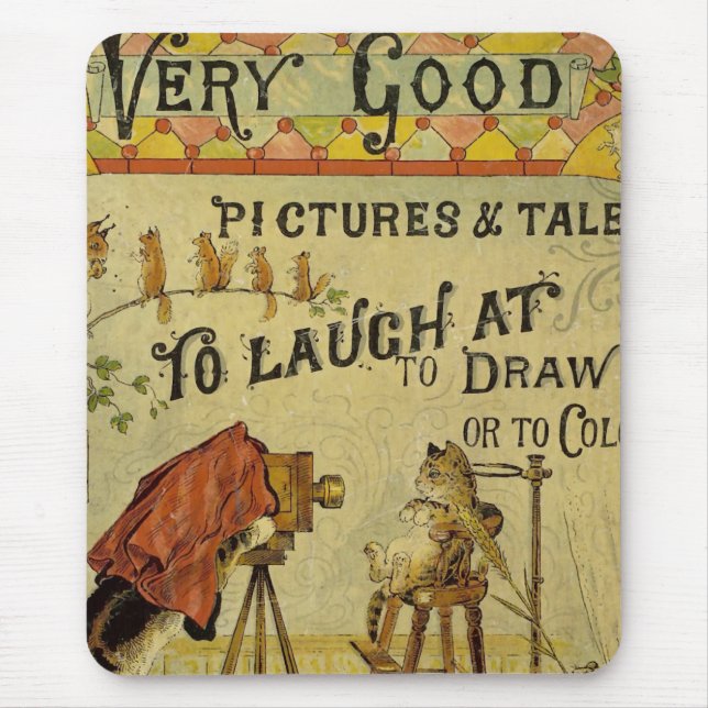 Kattfotograf till katter musmatta (Framsidan)