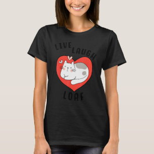 Kattfyllning för katt Mamma Heart Sömnig Kattunge T Shirt