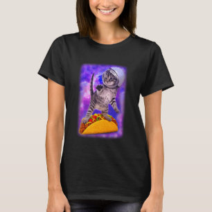 Kattgalaxen Flygande Tacos Rymdkattäventyr T Shirt