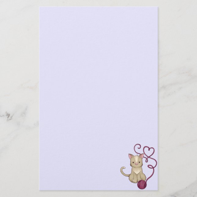 kattgarnklubb brevpapper (Framsida)