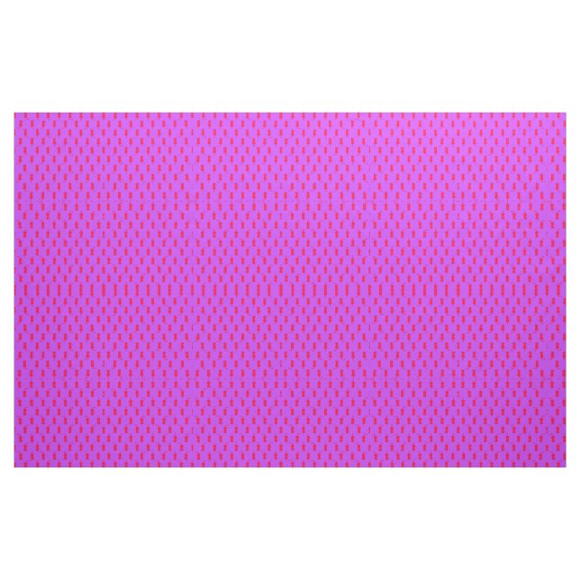 Kattglädje för evigt - Whimsical röda katter lila Tyg (Fat Quarter)