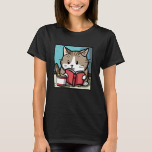 Kattgodis Älskare Kittens Husdjur Bok Läsare Bokor T Shirt