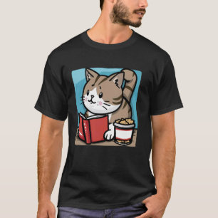 Kattgodis Älskare Kittens Husdjur Bok Läsare Bokor T Shirt
