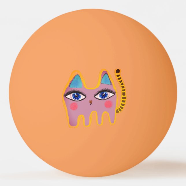 Kattgolfbollar Pingisboll (Framsidan)