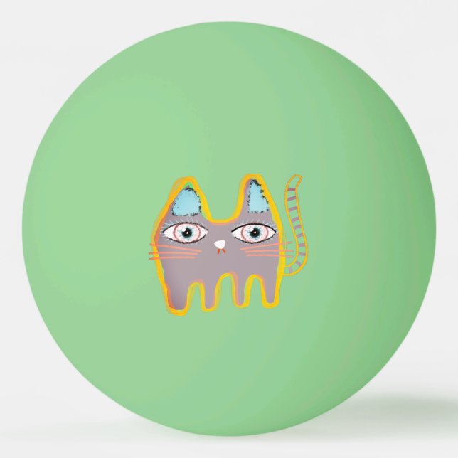 Kattgolfbollar Pingisboll (Framsidan)