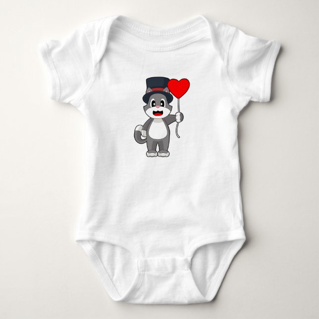 Kattgommecylinderbröllop T Shirt (Framsida)