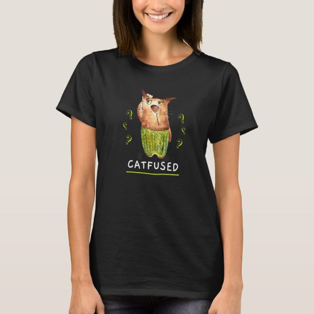 Kattgrafik, katfon t shirt (Framsida)