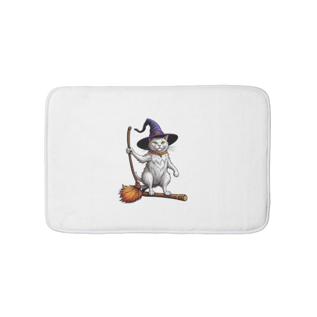 Kattguiden Halloween Witch Mystical Cat Lovers _1 Badrumsmatta (Framsidan)