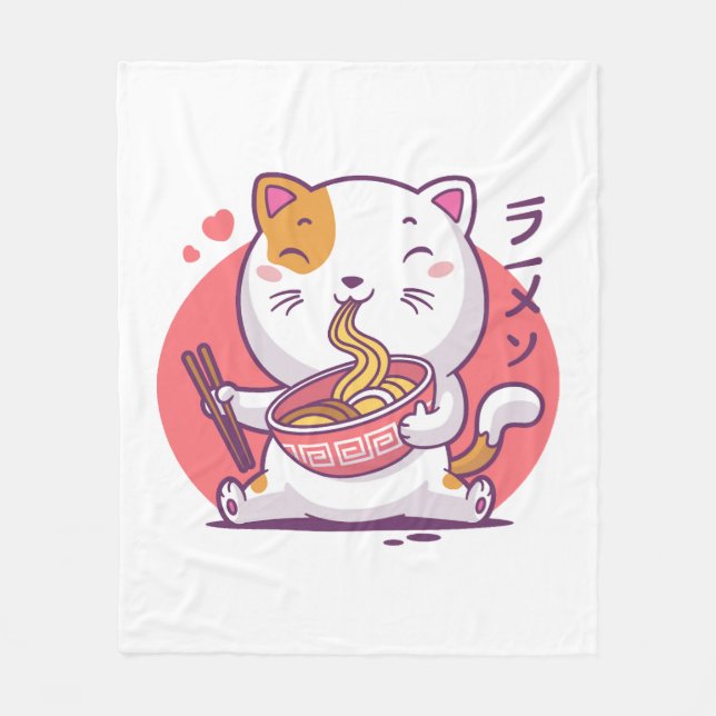 kattgummi fleecefilt (Framsidan)