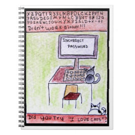 KattHackersanteckningsbok Anteckningsbok Med Spiral