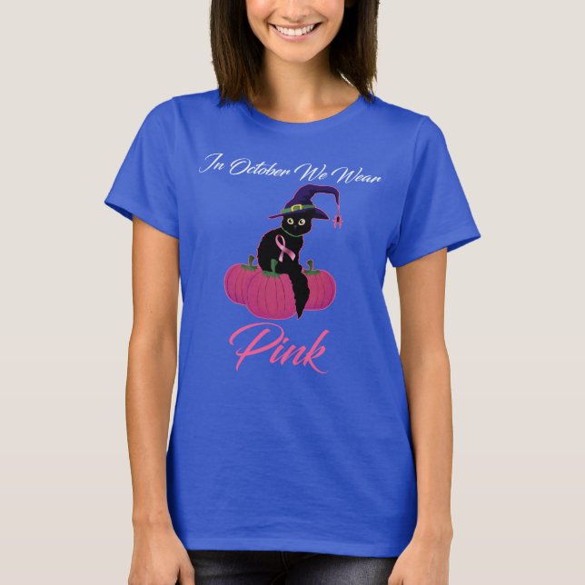 katthalloweenpimk t shirt (Framsida)