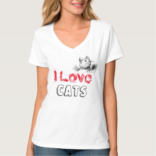 "Katthane Women's Hanes Nano V-Nacke T-Shirt