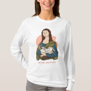 Katthår bryr sig inte om gullet, Mona Lisa T Shirt