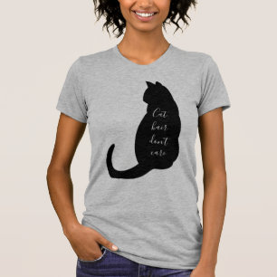 Katthår bryr sig inte om lustiga kattlever citat  t shirt
